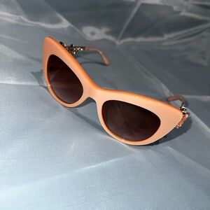 Dolce & Gabbana Peach Cat-Eye Sunglasses